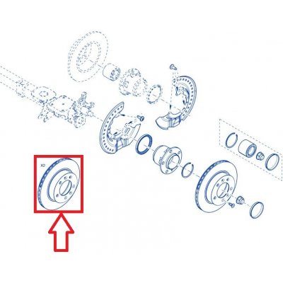 Brzdový kotouč Renault Master IV od 2024 zadní, sada 2ks 432000138R | Zboží Auto