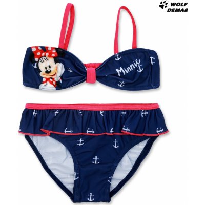 Setino dívčí dvoudílné plavky bikiny Minnie Mouse Disney modré