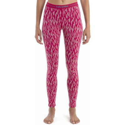 ICEBREAKER Wmns Merino 260 Vertex Legging Macro Forms Crystal/Electron Pink/J – Zboží Mobilmania