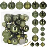 SPRINGOS Vánoční baňky zelené mix sada 33ks CA1164-XG – Zboží Dáma