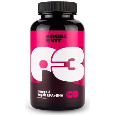 Dualvit Omega 3 Vegan EPA+DHA 225 mg 90 kapslí – Hledejceny.cz
