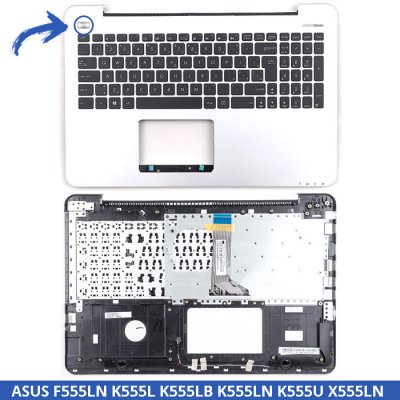 KLÁVESNICE ASUS X553M X555L X555 X553 X551 K555 - Stříbrný palmrest – Zbozi.Blesk.cz