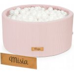 Flumi bazén s míčky pěnový 90 x 40 cm růžový + 200 míčků – Sleviste.cz