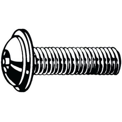 Manutan Šroub s půlkulatou hlavou s vnitřním šestihranem a nákružkem ISO 7380-2 Nerezocel A2 Pravý M6X20 – Sleviste.cz