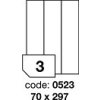 Etiketa Rayfilm R0ECO.0523F A4 3000 etiket