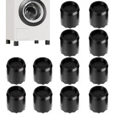 Antivibrační podložky Ezprotekt pro pračky se silnou přísavkou Ø45 mm, 12 podložek pro nožičky – Sleviste.cz