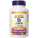 Webber Naturals D3 2500 iu 180 žvýkacích tablet – Hledejceny.cz
