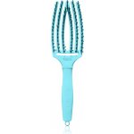 OLIVIA GARDEN Finger Brush Blue Sky kartáč na vlasy masážní 6-řadý střední – Zboží Dáma