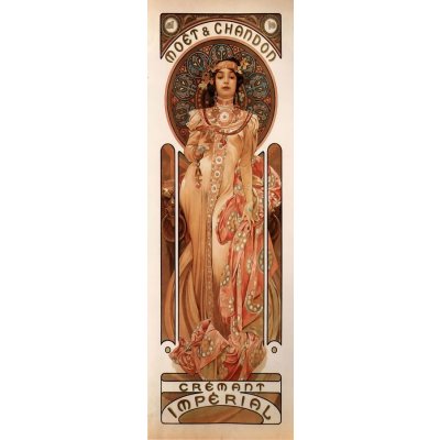 Reprodukce - VAM139 Alfons Mucha - Moet a Chandon Dry Imperial