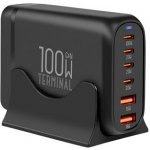 OBAL:ME Terminal GaN Stolní nabíječka 4C2A 100W Black – Zboží Mobilmania