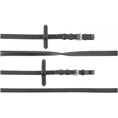 Supreme Dvojité drezurní otěže Smooth Leather – Sleviste.cz