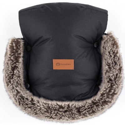 Petite&Mars Rukávník / rukavice Furry Forever Black – Zboží Dáma