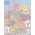 Německo spediční - nástěnná mapa 100 x 140 cm, lamino + lišty – Zboží Mobilmania