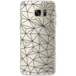 Pouzdro iSaprio Abstract Triangles 03 Samsung Galaxy S7 Edge černé – Hledejceny.cz