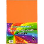 Pěnovka A4, tl. ca 2mm - oranžová, 10ks – Zboží Mobilmania