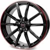 Alu kolo, lité kolo Borbet LX 8x18 5x112 ET40 black rim red