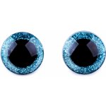 Glitrové bezpečnostní oči Ø25mm (Pár) Barva: Modrá – Zboží Mobilmania
