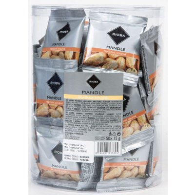 Rioba mandle pražené solené 50 x 15 g – Hledejceny.cz