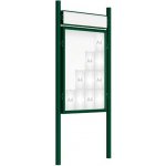 PROCITY Venkovní vitrína model 2000 16 x A4, zelená, včetně sloupků a záhlaví | Zboží Auto