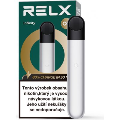 RELX Infinity 380 mAh stříbrná 1 ks