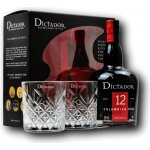 Dictador 12y 40% 0,7 l (dárkové balení 2 sklenice) – Hledejceny.cz