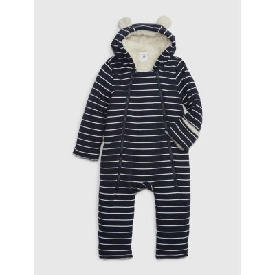 GAP Baby zimní kombinéza sherpa Tmavě modrá – Zboží Mobilmania