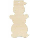 LYMFY Sněhulák 11,2x5,6cm přírodní dřevo – Hledejceny.cz