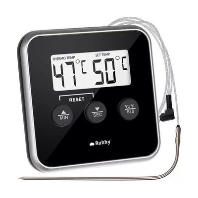 Ruhhy 19155 Digitální kuchyňský teploměr se sondou 0-300°C – Zboží Mobilmania