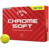 Golfový míček Callaway Chrome Soft 24 Triple Track 360° žluté 12 ks