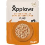 Applaws Jelly kuře PRSA & kuře játra 16 x 70 g – Hledejceny.cz