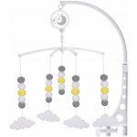 SunBaby Kolotoč nad postýlku s hracím strojkem Pomponiki – Zboží Mobilmania