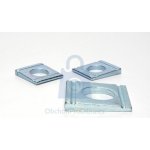 Podložka čtyřhranná DIN 434, klínová, pro U nosníky, sklon 8% galvanicky pozinkovaná 22 - hobby balení, balení 1 ks – Zbozi.Blesk.cz