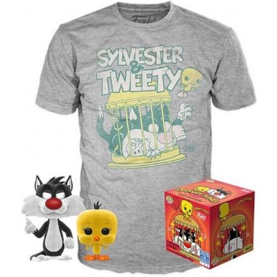 Funko Pop! Tee Box Looney Tunes Sylvester & Tweety Flocked a tričko – Hledejceny.cz