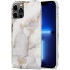 Pouzdro a kryt na mobilní telefon Apple PROTEMIO 42240 ART MARBLE Ochranný kryt Apple iPhone 13 Pro WHITE