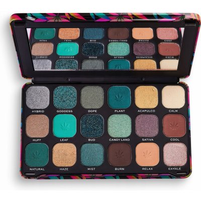 Makeup Revolution London Forever Flawless paletka očních stínů s pečujícím konopným olejem Chilled 19,8 g – Zboží Dáma