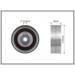 Vratná/vodicí kladka, ozubený řemen CAFFARO 500126 – Zboží Mobilmania