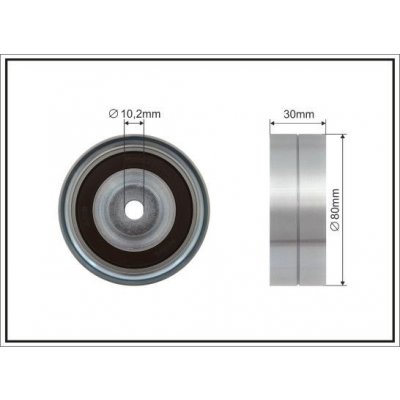 Vratná/vodicí kladka, ozubený řemen CAFFARO 500126 – Zboží Mobilmania