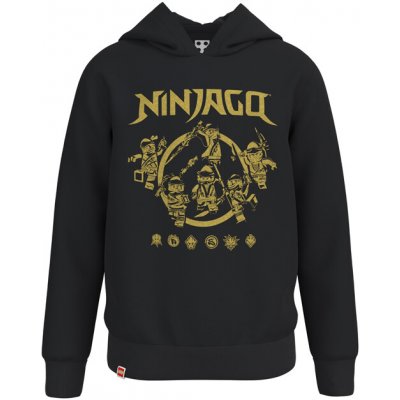 LEGO® kidswear Sweatshirt W. Hood černá – Zboží Mobilmania