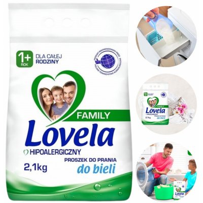 Lovela prášek bílé prádlo 2,1 kg – Zboží Dáma