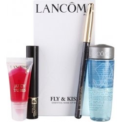 Lancôme Fly & Kiss Make-up 1,14 g Crayon Khol Noir + 2 ml Hypnose Mascara 01 + 30 ml Bi-Facil + 7 ml Juicy Tubes 17 dárková sada