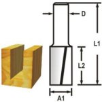 MAKITA Drážkovací fréza 2 břit stopka 6 mm,20x19x51 mm D-47494 – Zboží Dáma