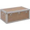 Úložný box Petromila Úložný box z masivního jedlového dřeva 91 x 52 x 40 cm hnědý