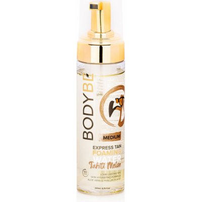 Bodybe Samoopalovací průhledná pěna pro extra rychlé opálení Medium Tahiti Melon 200 ml – Zboží Mobilmania