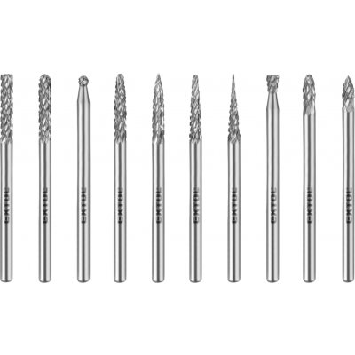 Extol 8703800 Frézy mini karbidové sada 10ks 3mm sek střední double-cut – Zboží Dáma