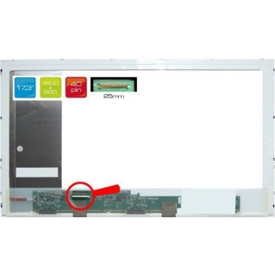 LCD displej display Asus X73BR-TV007V 17.3" WXGA++ HD+ 1600x900 LED lesklý povrch – Zbozi.Blesk.cz