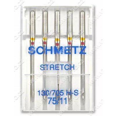 SCHMETZ Jehly strojové 705 H STRETCH 75 (5 ks) – Zboží Dáma