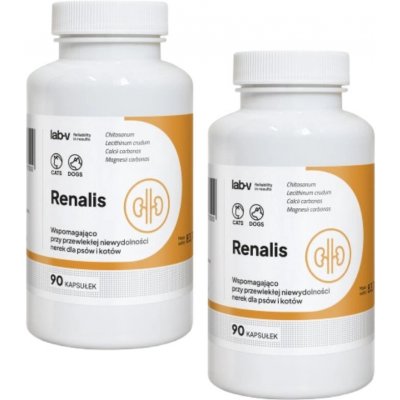 LAB-V Renalis- Podpora při chronickém selhání ledvin pro psy a kočky 2 x 90 kapslí – Hledejceny.cz