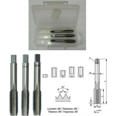 BUČOVICE TOOLS Závitník 3010 M5 SADA NO 110 050 – Hledejceny.cz