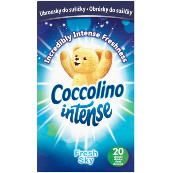 Coccolino Intense Fresh Sky vonné ubrousky do sušičky 20 ks