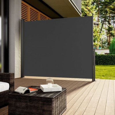 Casaria Boční markýza Nosara na terasu 180x300cm antracitová 109234 – HobbyKompas.cz